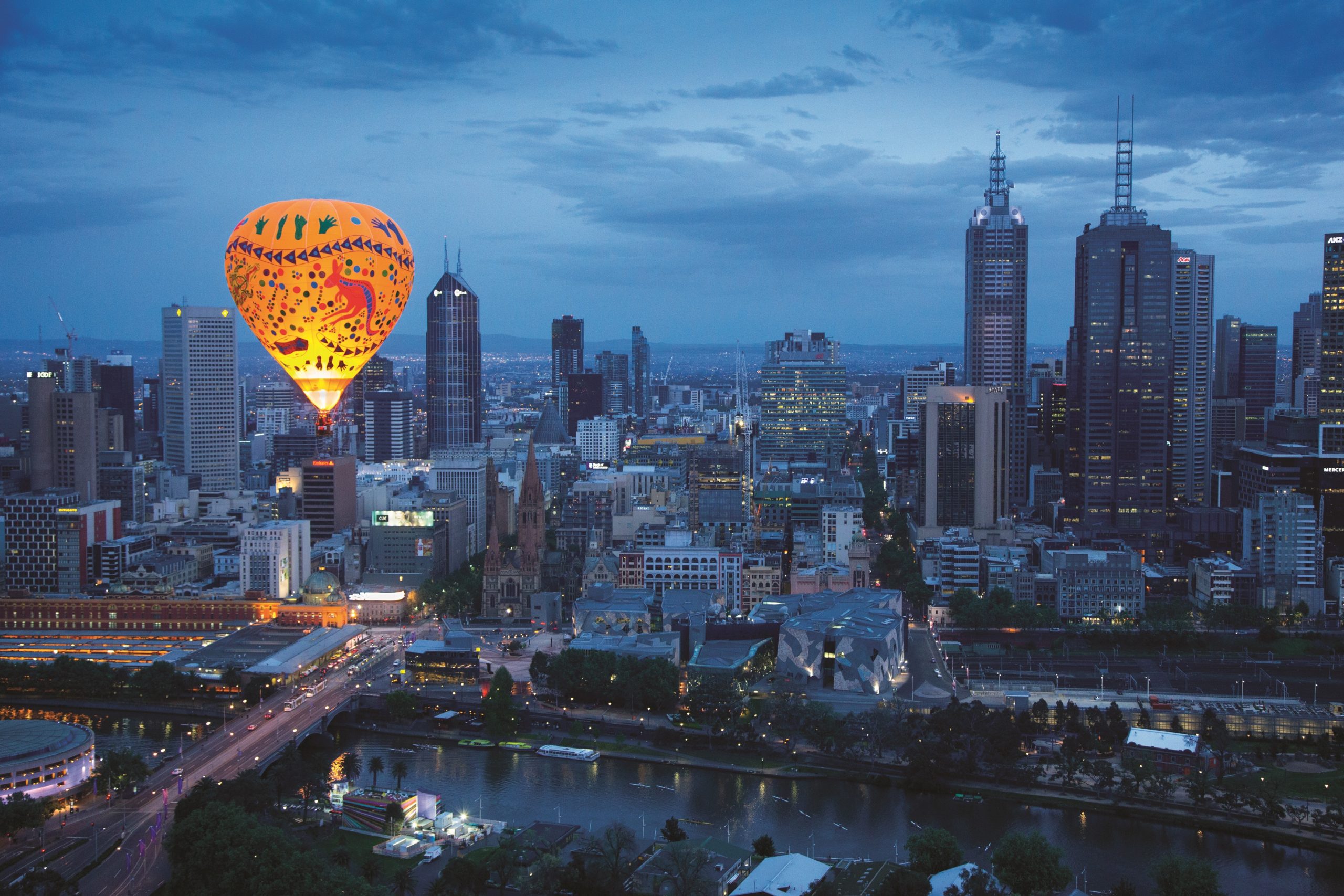 Hot Air Ballooning Over Melbourne